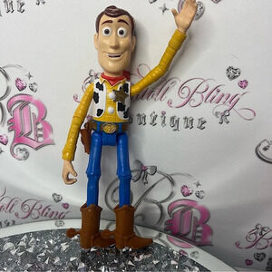 Disney Andy doll moveable  plastic Toy Story cowboy ANDY c🤠Pixar rare action